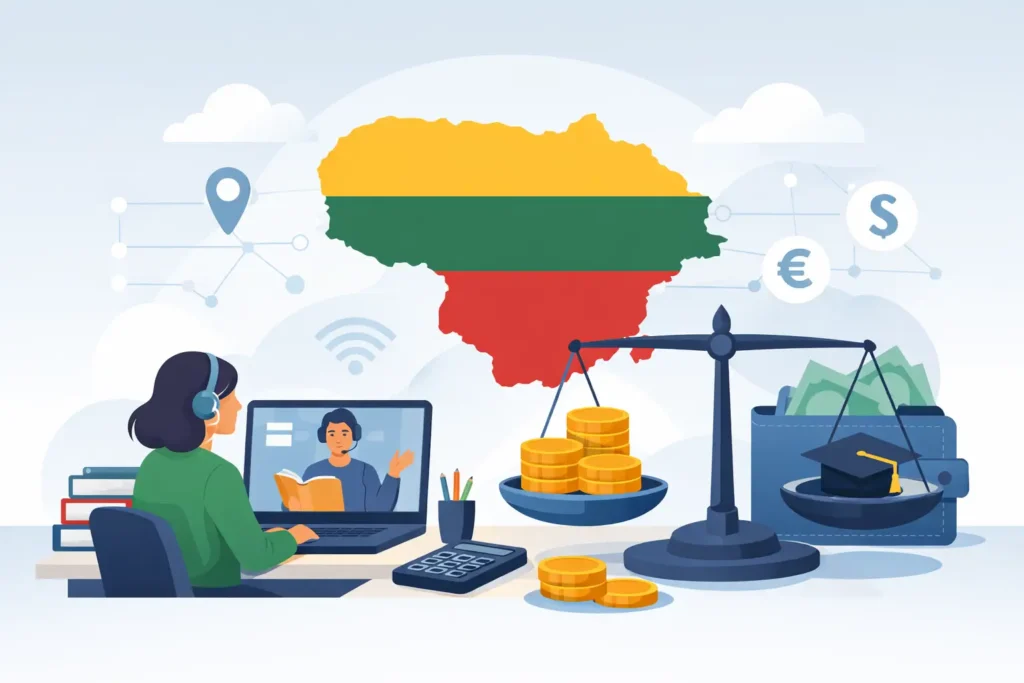 Kiek kainuoja korepetitorius internetu Lietuvoje?